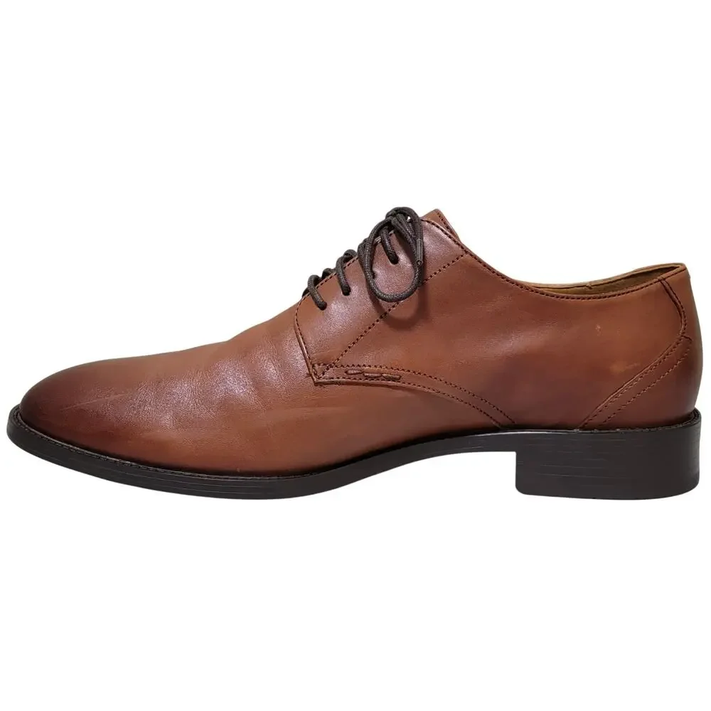 Cole Haan Men Hawthorne Plain Toe Dress Oxford Size US 13M British Tan Leather